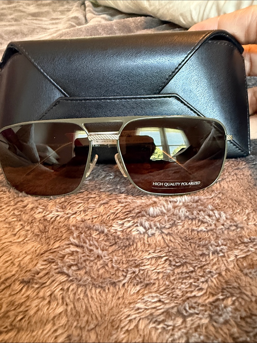 Dior Men's Aviator Sunglasses Gold Frame with Brown Lenses